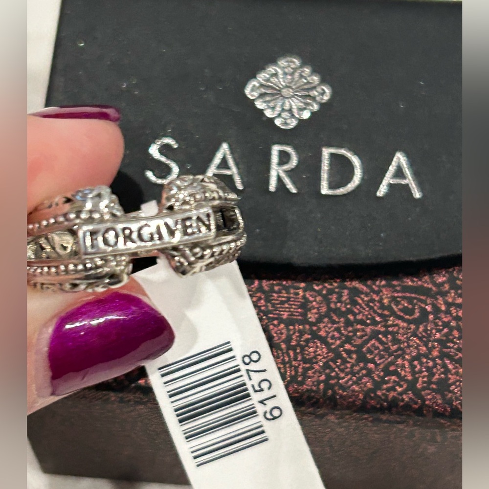 Sarda Sterling Silver Forgiven Ring NWT size 7